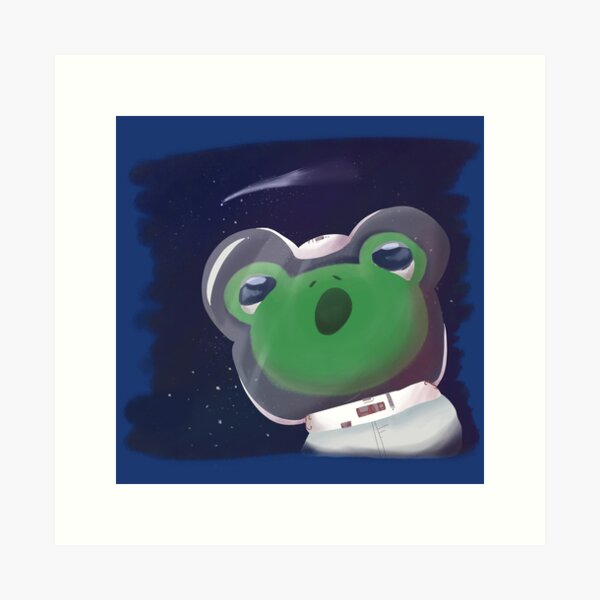 Frog in Space Art Print