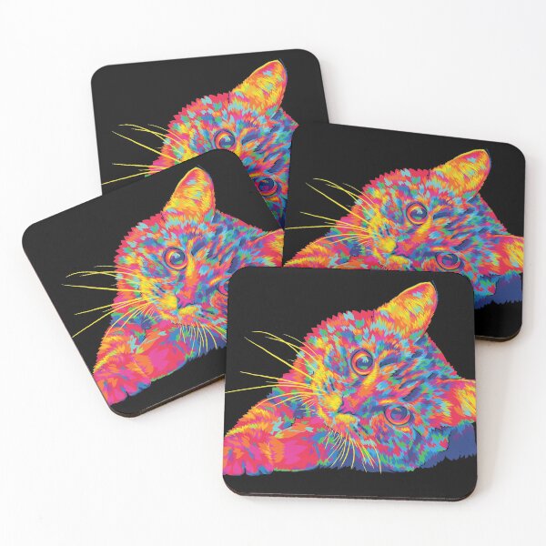 Item preview, Rainbow Fluffy Cat designed and sold by polliadesign.