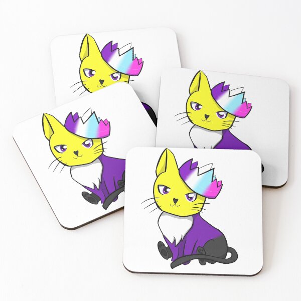 Item preview, Non-Binary Multisexual Pride Cat designed and sold by LunarDoodles.