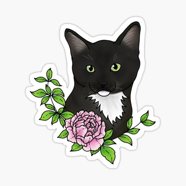 Tuxedo Kitten Sticker