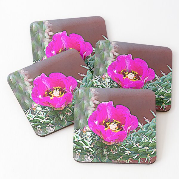 Item preview, Pink Blooming Cholla Cactus designed and sold by Debra Martz.