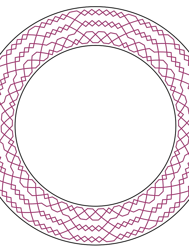 Stedman Triples Method Wreath — Scarf (Red) by RingingRoom