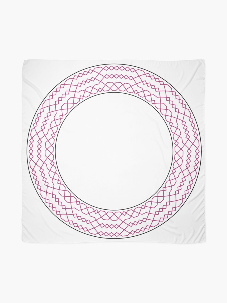 Alternate view of Stedman Triples Method Wreath — Scarf (Red) Scarf