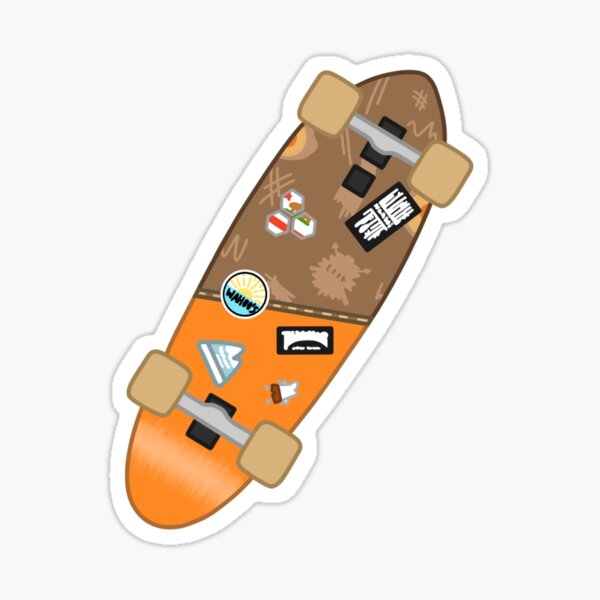 sam's skateboard Sticker