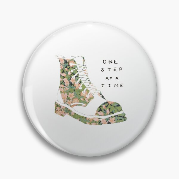 Item preview, One Step At A Time Shoe Inspirational Quote  designed and sold by faithful-ink.