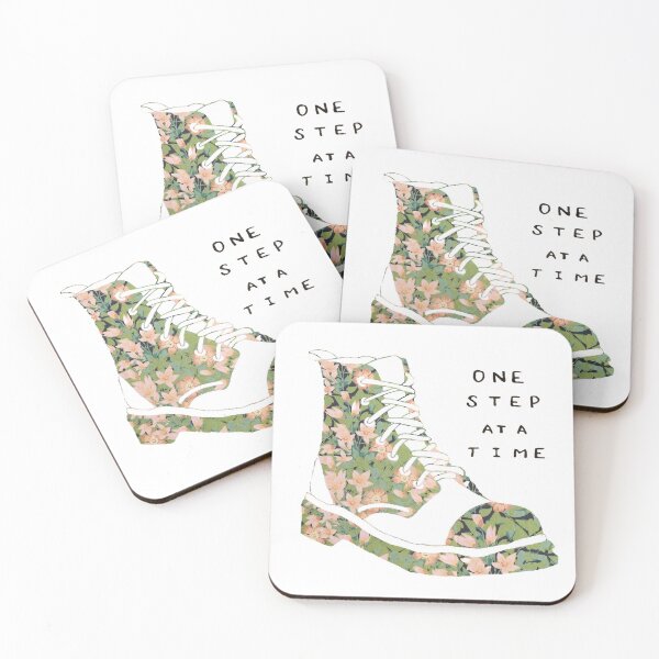 Item preview, One Step At A Time Shoe Inspirational Quote  designed and sold by faithful-ink.