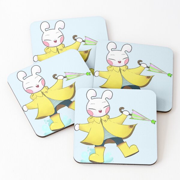 Item preview, Kawaii Bunny in Raincoat designed and sold by ShibaBinch.