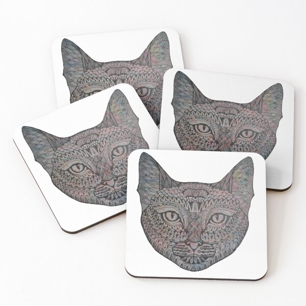 Artikelvorschau, Zentangle Cat 01 entworfen und verkauft von Heather Bassett.