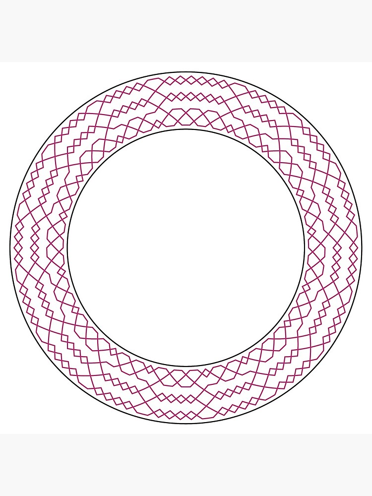 Stedman Triples Method Wreath — Clock (Red) by RingingRoom