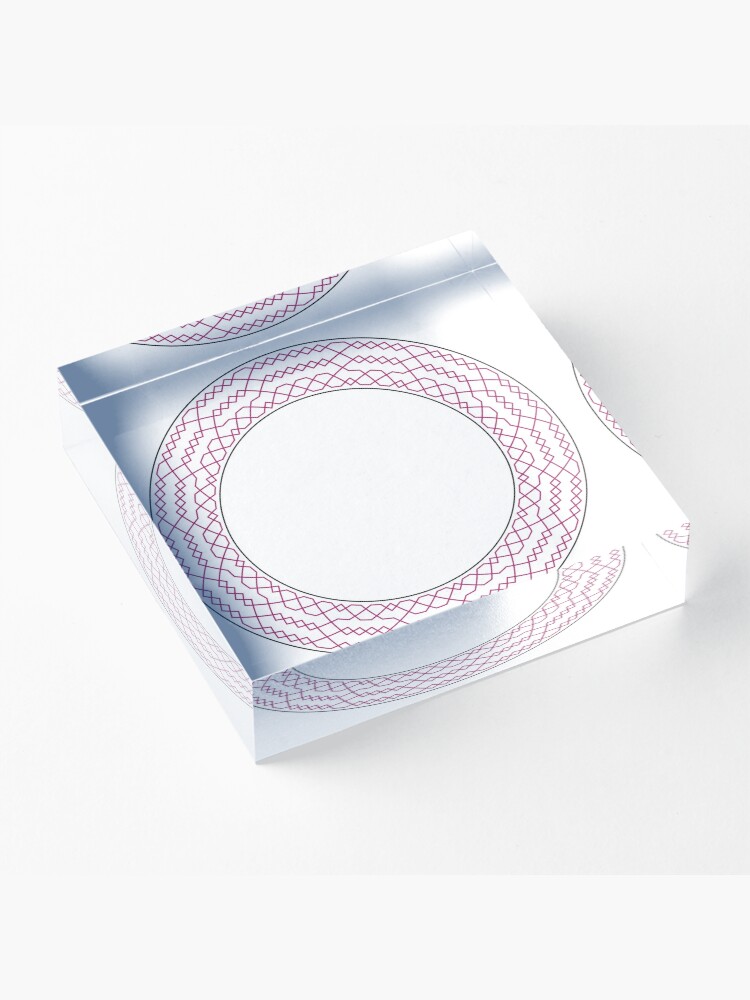 Alternate view of Stedman Triples Method Wreath — Coasters (Red) Acrylic Block