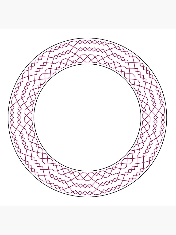 Stedman Triples Method Wreath — Coasters (Red) by RingingRoom