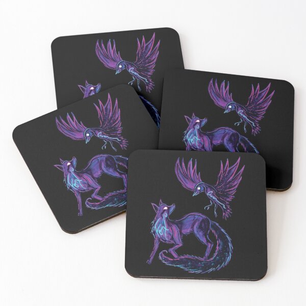 Item preview, Fox and Crow Aesop's Fable Retrowave designed and sold by bslatecreations.
