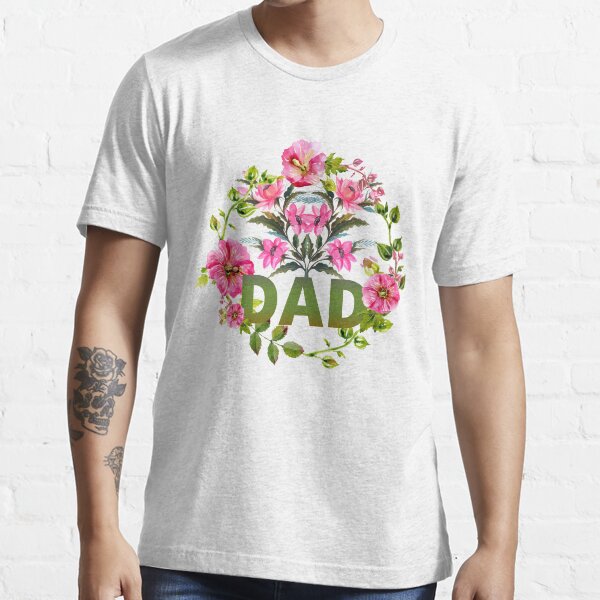 Forget Me Not Floral Wreath Dad Essential T-Shirt