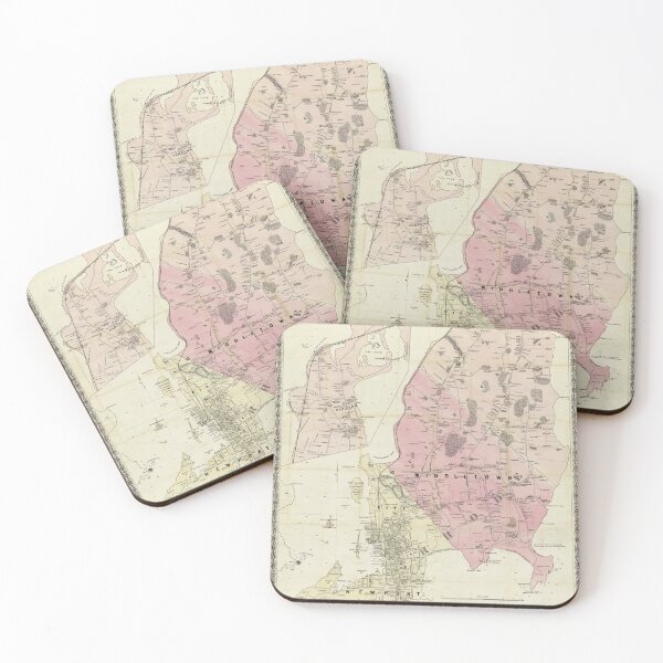 Item preview, Vintage Newport RI Environs Map (1870) designed and sold by BravuraMedia.