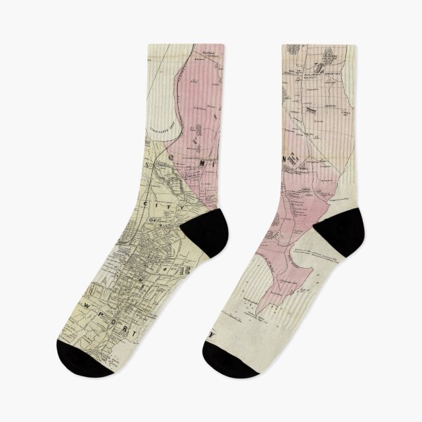 Item preview, Vintage Newport RI Environs Map (1870) designed and sold by BravuraMedia.