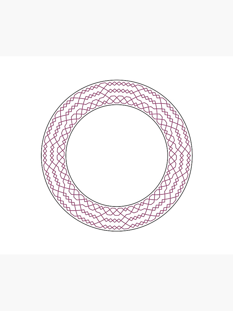 Stedman Triples Method Wreath — Blanket (Red) by RingingRoom
