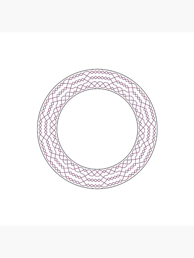 Stedman Triples Method Wreath —Pin (Red) by RingingRoom