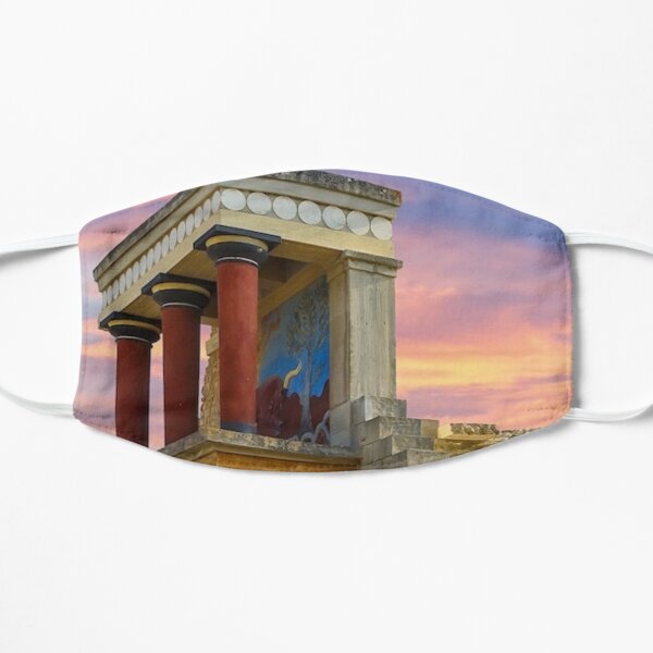 Knossos Palace in Crete Flat Mask
