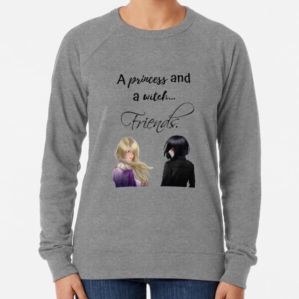 a princess and a witch... friends. Lightweight Sweatshirt