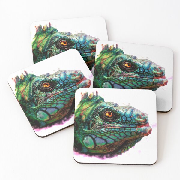 Item preview, Head of a dangerous lizard in magic fog designed and sold by Leonard-Solton.