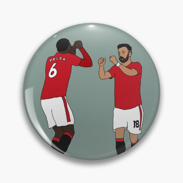 Item preview, Manchester United Pogba Bruno link up illustration  designed and sold by thebcarts.