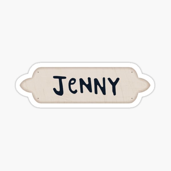 Jenny Boat Sign Sticker
