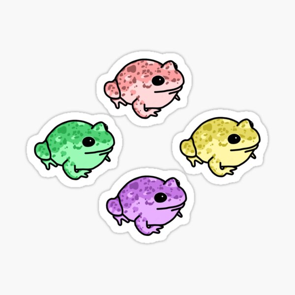 Pastel Speckled Frog Sticker Pack Sticker