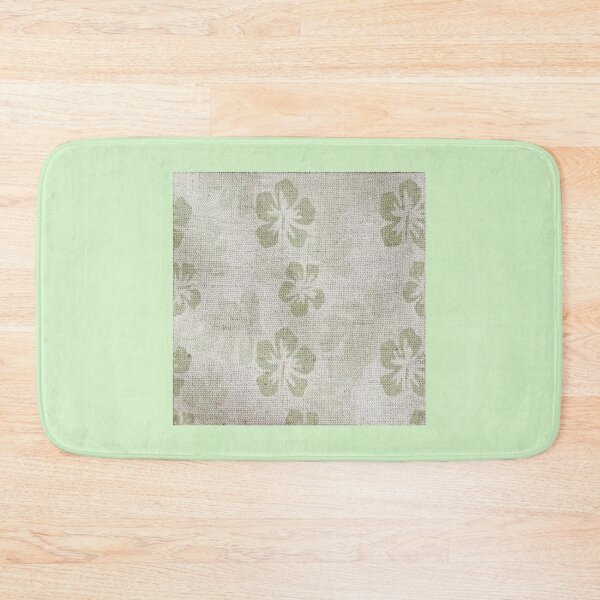 Item preview, Hibiscus pale green soft grey pattern designed and sold by Aquila Light Pictures.