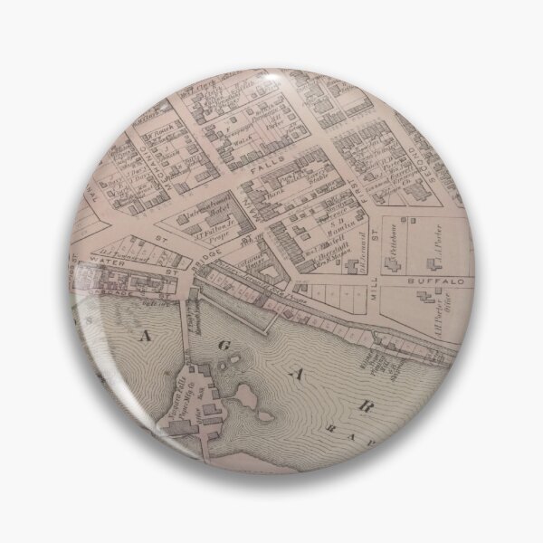 Item preview, Vintage Map of Niagara Falls NY (1875) designed and sold by BravuraMedia.