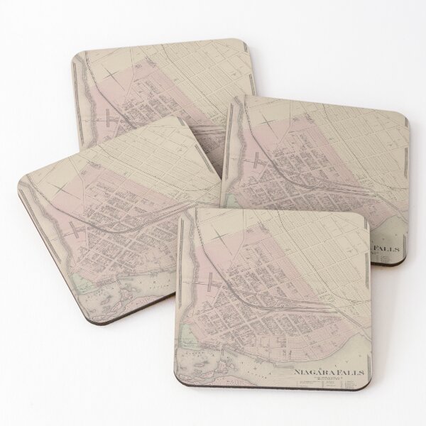 Item preview, Vintage Map of Niagara Falls NY (1875) designed and sold by BravuraMedia.