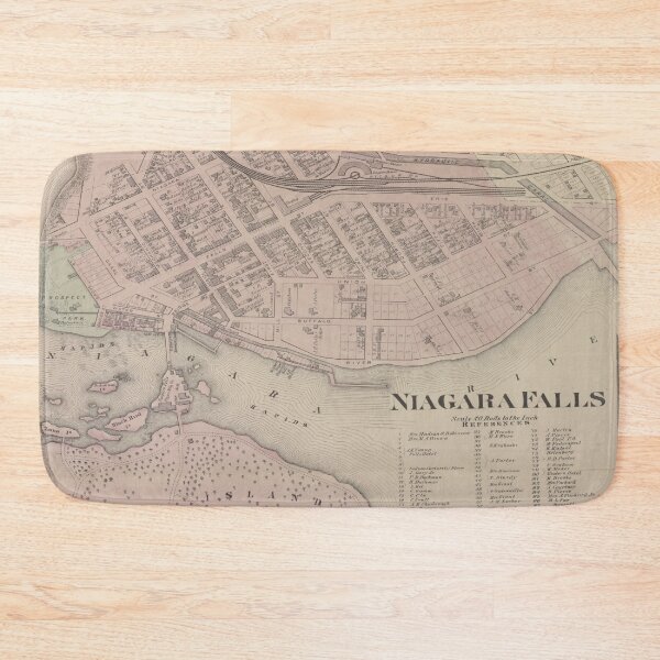 Item preview, Vintage Map of Niagara Falls NY (1875) designed and sold by BravuraMedia.