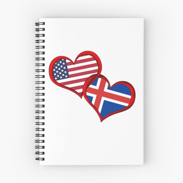Item preview, U.S./Iceland Love designed and sold by WickedsQueen.