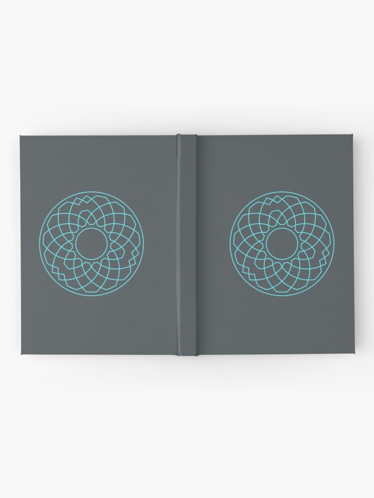 Alternate view of Grandsire Doubles Method Wreath — Notebook (Blue) Hardcover Journal