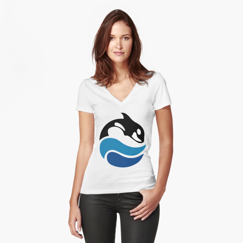 Artikel-Vorschau von Tailliertes T-Shirt mit V-Ausschnitt, designt und verkauft von orcakaiju.