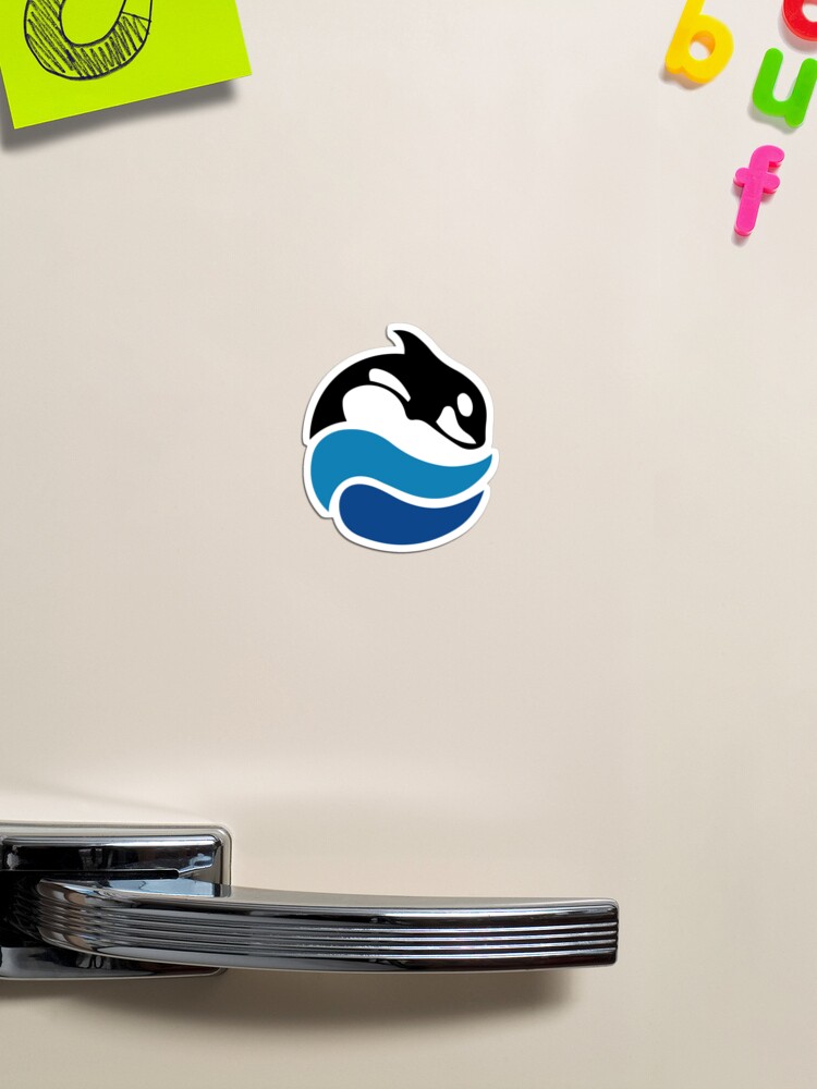 Thumbnail 1 of 3, Magnet, Vintage SeaWorld Logo designed and sold by orcakaiju.
