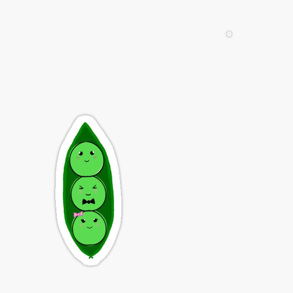 "Cute 3 peas in a pod" Sticker for Sale by AshleysArtsy Redbubble
