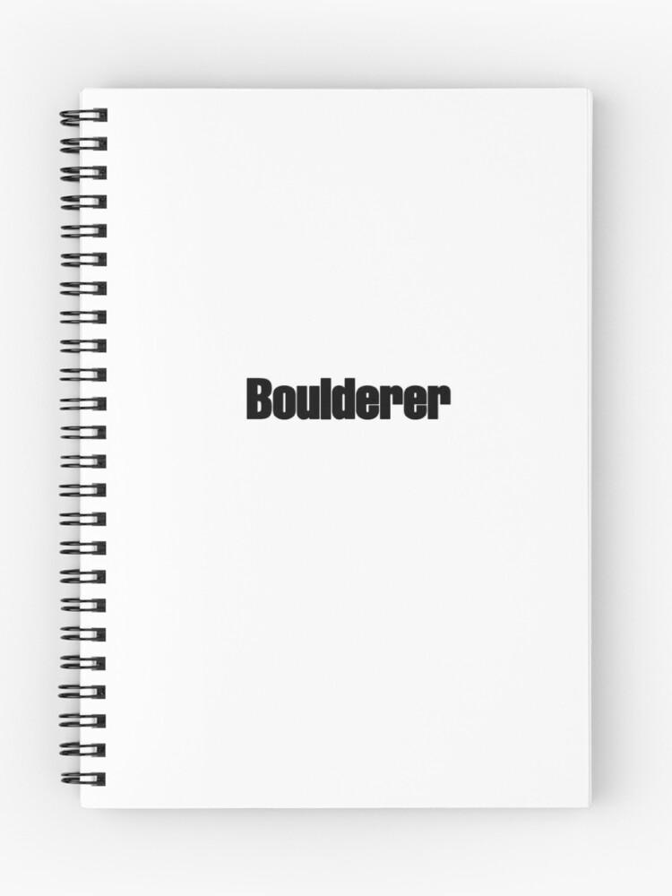 Thumbnail 1 of 3, Journal, Boulderer Sticker designed and sold by leapinggrace.