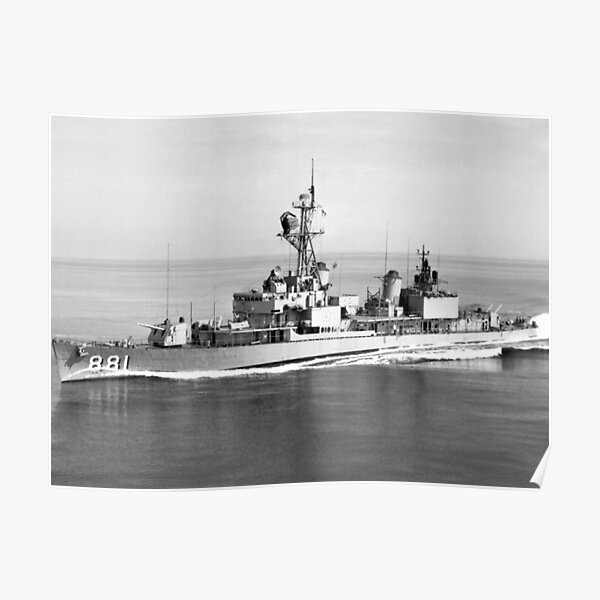 USS BORDELON (DD-881) SHIP'S STORE Poster