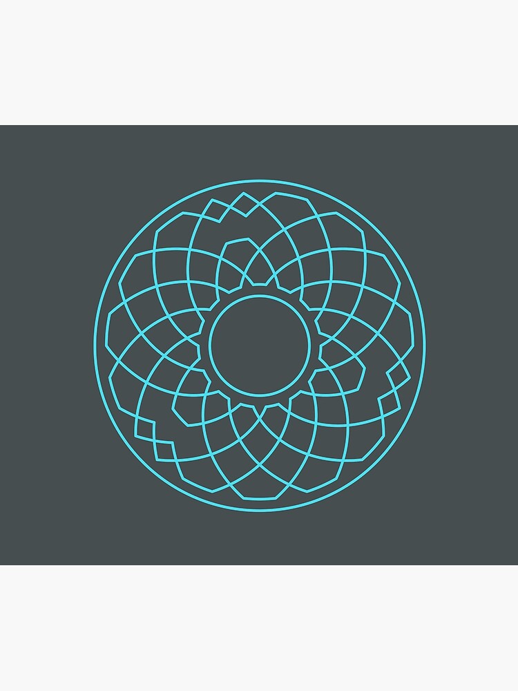 Grandsire Doubles Method Wreath — Blanket (Blue) by RingingRoom