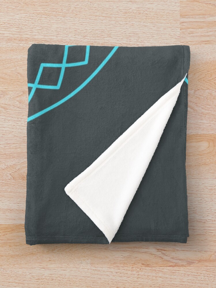 Alternate view of Grandsire Doubles Method Wreath — Blanket (Blue) Throw Blanket