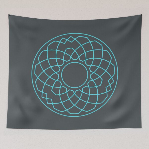 Item preview, Grandsire Doubles Method Wreath — Blanket (Blue) designed and sold by RingingRoom.