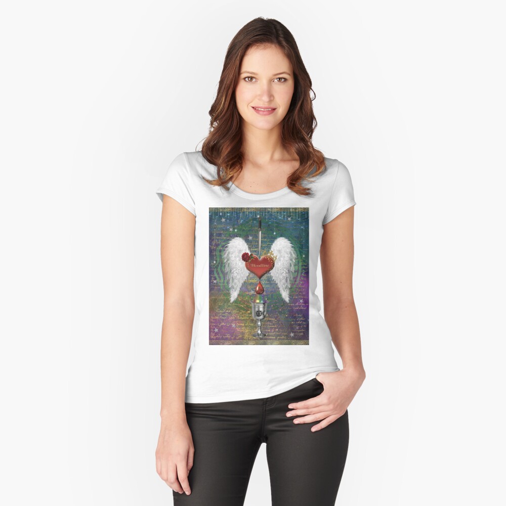 Item preview, Fitted Scoop T-Shirt designed and sold by PurplePeacock.