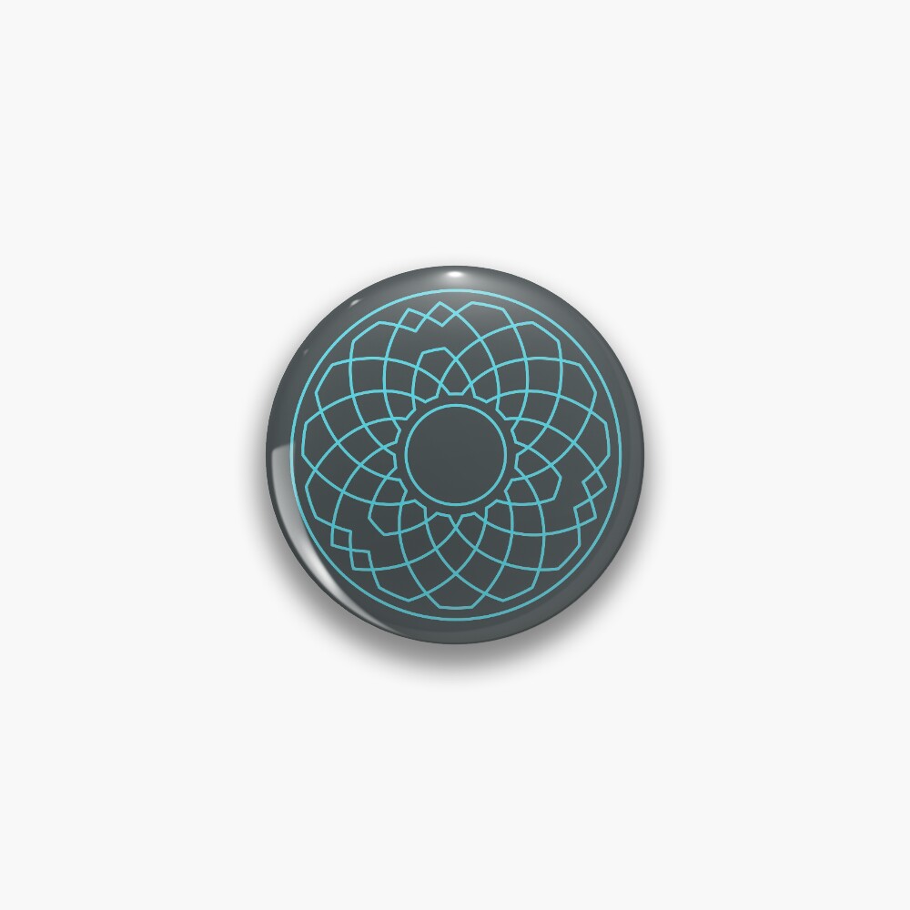 Grandsire Doubles Method Wreath — Pin (Blue) Pin