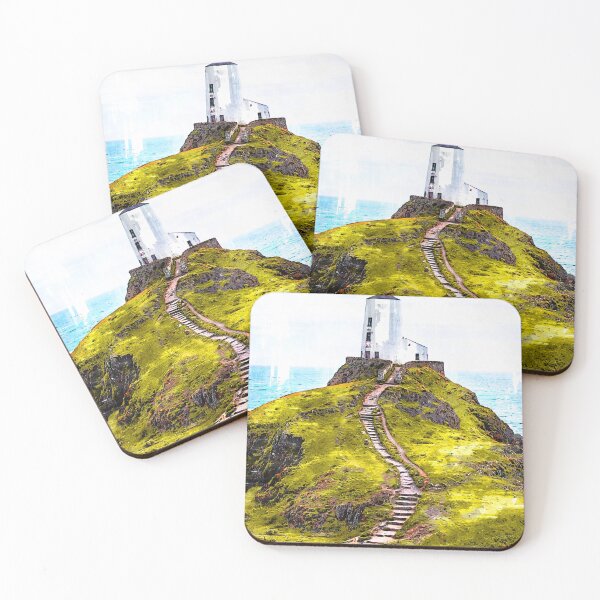 Item preview, Lighthouse Ynys Llanddwyn - United Kingdom - For Lighthouse Lovers designed and sold by ColortrixArt.