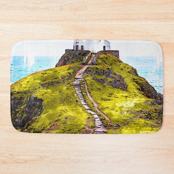 Item preview, Lighthouse Ynys Llanddwyn - United Kingdom - For Lighthouse Lovers designed and sold by ColortrixArt.