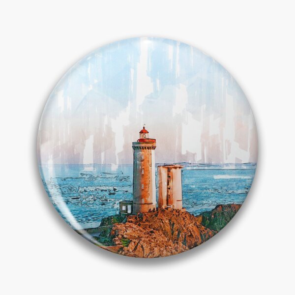 Item preview, Lighthouse Brittany France - For Lighthouse Lovers designed and sold by ColortrixArt.
