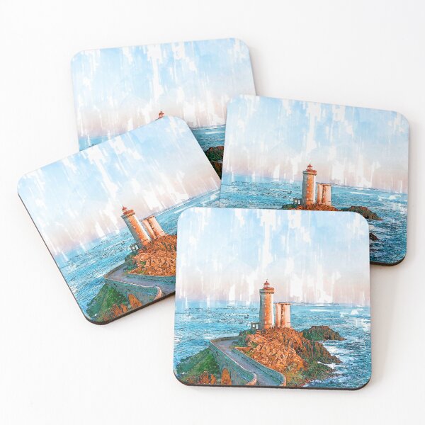 Item preview, Lighthouse Brittany France - For Lighthouse Lovers designed and sold by ColortrixArt.