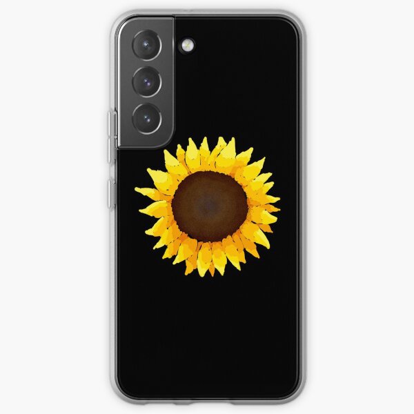 Sunflower - Black Samsung Galaxy Soft Case