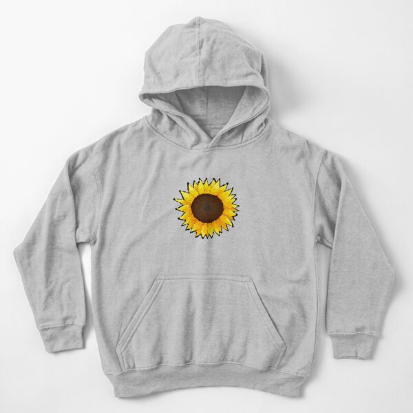 Sunflower - Black Kids Pullover Hoodie