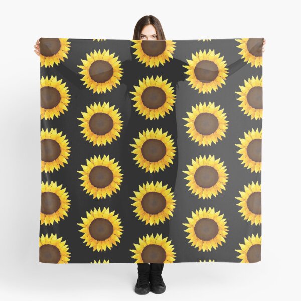 Sunflower - Black Scarf